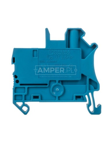 Złączka szynowa 2-przewodowa 2,5mm2 śrubowo/wtykowa niebieska UT 2,5/1P BU 3045020 /50szt./