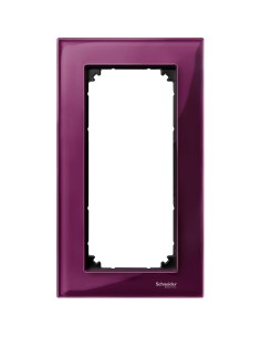 Merten, Ramka M-Elegance szkło podwójna bez poprzeczki rubinowy Merten MTN4025-3206 Schneider