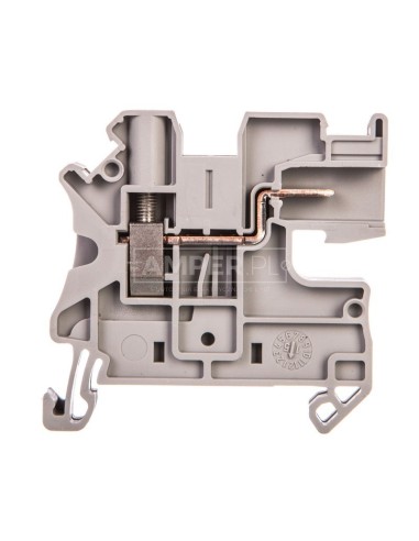 Złączka szynowa 2-przewodowa 4mm2 śrubowa/wtykowa szara UT 4/ 1P-H 3001369 /50szt./