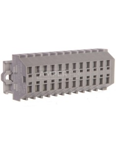 Listwa zaciskowa 2-przewodowa 1,5mm2 12-torowa szara mocowanie śrubowe 260-112 2