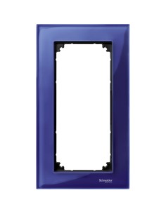 Merten, Ramka M-Elegance szkło podwójna bez poprzeczki szafirowy Merten MTN4025-3278 Schneider