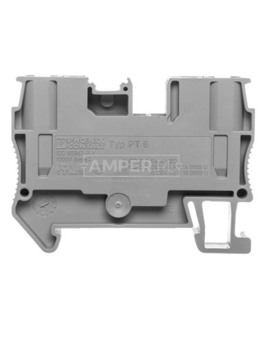 Listwa zaciskowa przepustowa 2-przewodowa 0,5-10mm2 szara PT 6 3211813 /50szt./