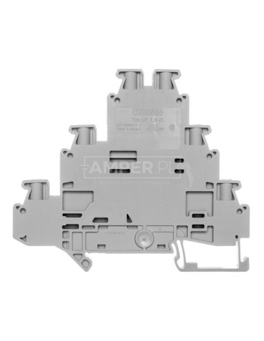 Złączka szynowa 3-piętrowa 0,14-4mm2 szara UT 2,5-3L 3214259