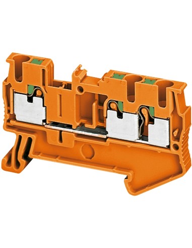 Złączka szynowa 3-przewodowa 2,5mm2 pomarańczowa, samozaciskowa ATEX NSYTRP23AR