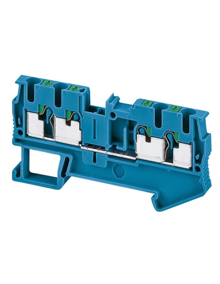 Złączka szynowa 4-przewodowa 2,5mm2 niebieska, samozaciskowa ATEX NSYTRP24BL