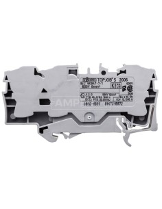 Złączka szynowa 3-przewodowa 6mm2 szara 2006-1301 TOPJOBS 2