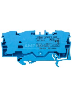 Złączka szynowa 3-przewodowa 6mm2 niebieska 2006-1304 TOPJOBS