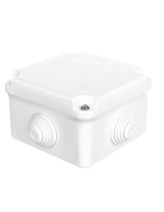 Puszka odgałęźna z zaciskami 5-torowa dla Cu do 2.5mm2 IP55 biała 88x88x60 PK-0 0223-00