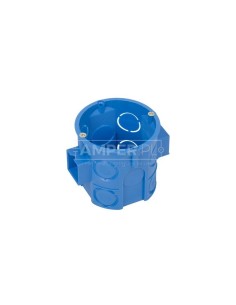 Puszka podtynkowa 60mm głęboka z wkrętami niebieska S60Dw 34069203