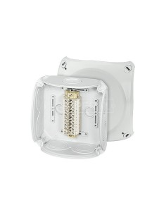 Puszka odgałęźna 130x130x77 10x4mm2 CU/AL IP66 szara RK 0610 T 62000175