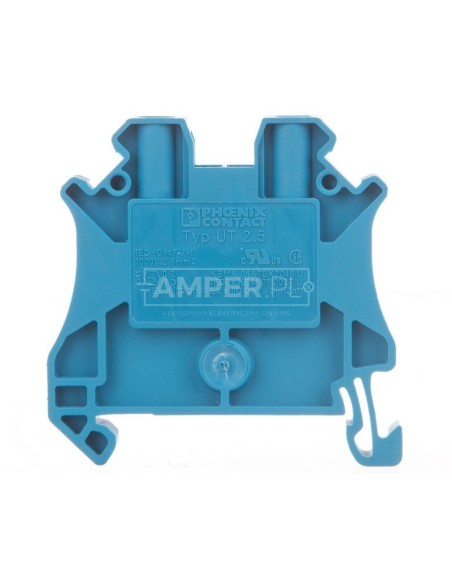 Listwa zaciskowa przepustowa 2-przewodowa 0,14-4mm2 niebieska UT 2,5 BU 3044089 /50szt./