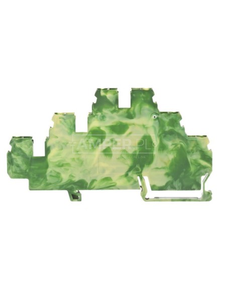 Złączka szynowa 3-piętrowa PE 2,5mm2 żółto-zielony 870-557 /50szt./