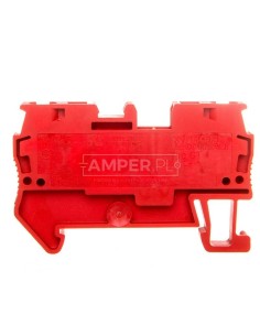 Listwa zaciskowa przepustowa 2-przewodowa 0,08-6mm2 czerwona ST 4 RD 3037151 /50szt./