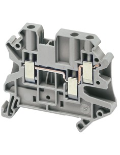 Złączka szynowa 3-przewodowa 4mm2 szara ATEX NSYTRV43