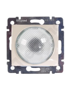 VALENA Sygnalizator 3W E10, klosz transparentny kremowy 774124