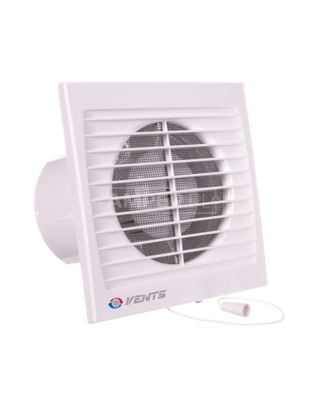 Wentylator łazienkowy fi 100 230V 14W 95m3/h 35dB ścienny wyłącznikiem sznurkowym (STYL WP) 100SV