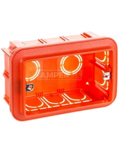 Puszka p/t 68mm 104x 48mm czerwony 24 SC GW24204