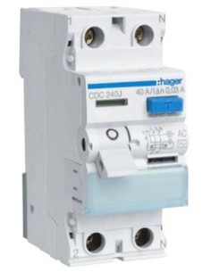 Wyłącznik różnicowoprądowy P302 40A 30mA AC Hager CDC240J