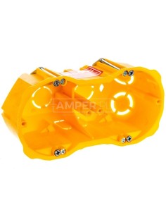 Puszka p/t PK-2x60 głęboka karton-gips bezhalogenowa samogasnąca żółta 0286-00N