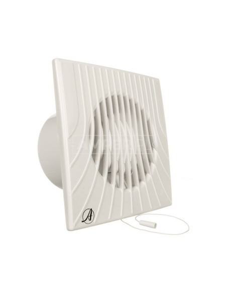 Wentylator wyciągowy fi 100 14W 98m3/h 230V IPX4 biały włącznik pociągany E0007848W WA100W