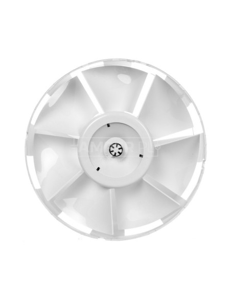 Wentylator kanałowy fi 150 230V 30W 305m3/h 40dB o przepływie mieszanym standard biały 150VKO1