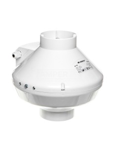 Wentylator kanałowy odśrodkowy fi 100 230V 80W 205m3/h 36dB biały VK100