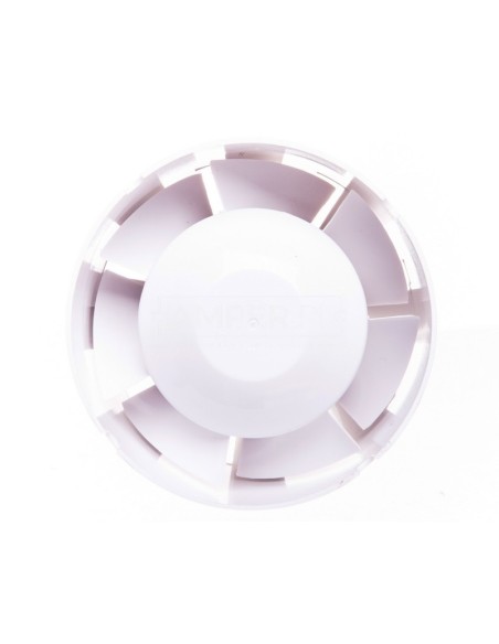 Wentylator kanałowy fi 100 230V 14W 107m3/h 36dB o przepływie mieszanym standard biały100VKO1