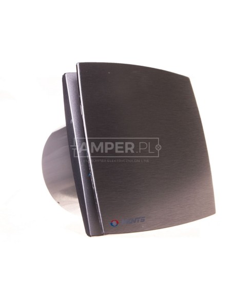 Wentylator łazienkowy fi 125 230V 16W 167m3/h 34dB timer i higrostat szczotkowane aluminium 125LDATH