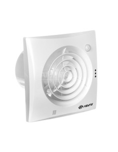 Wentylator osiowy fi 100 230V 7,5W 97m3/h 25dB z timerem i czujnikiem ruchu 100QUIETTP