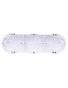 Puszka podtynkowa potrójna 60mm regips biała PKw-3 13.73