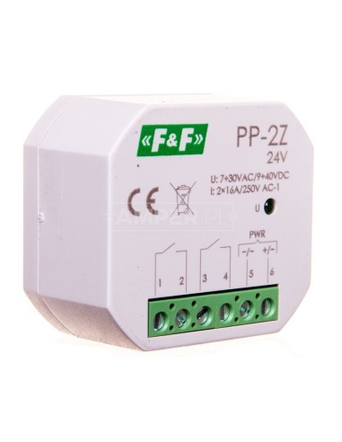 Przekaźnik elektromagnetyczny 2Z 16A 7-30V AC/9-40V DC PP-2Z-24V