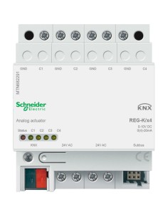 Aktor analogowy REG-K poczwórny, jasnoszary MTN682291