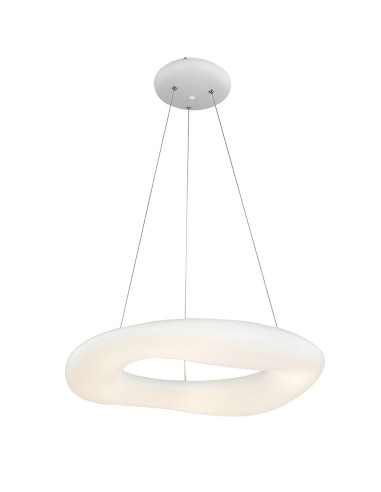 Lampa Wisząca LED VT-7460 32W 3100lm Zmienna barwa światła Ściemnianie Okrągła Biała  3958