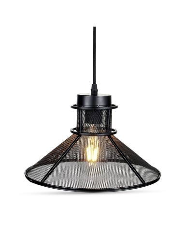 Lampa Wisząca VT-7252 E27 Max. 60W Czarna 3860