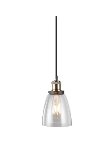 Lampa Wisząca VT-7140 Vintage Szkło Przezroczyste fi140 3735