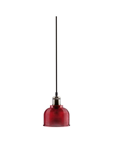 Lampa Wisząca VT-7150 E27 Szkło Czerwony 3731