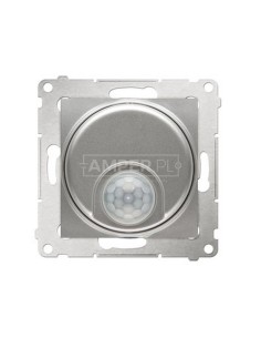 Simon 54 Czujnik ruchu tranzystorowy i zabezpieczeniem srebrny mat DCR11T.01/43