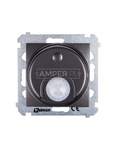 Simon 54 Czujnik ruchu z przekaźnikiem i zabezpieczeniem antracyt DCR11P.01/48