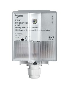 Merten KNX Czujnik natężenia oświetlenia i temperatury szary MTN663991