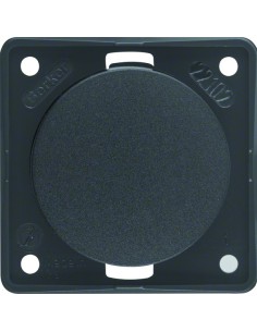 Integro Flow Zaślepka z płytką nośną, antracyt, mat 945162505 Berker Hager