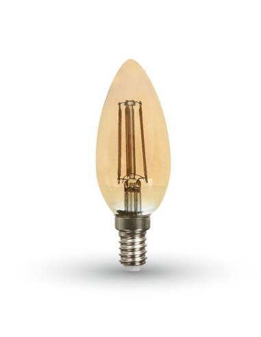 Żarówka Dekoracyjna LED FILAMENT VT-1955 4W E14 CANDLE 2200K 350lm A+ 300st. 7113