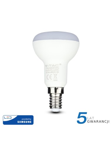 Żarówka LED VT-250 SAMSUNG CHIP 6W E14 R50 6400K 470lm A+ 120st. 140