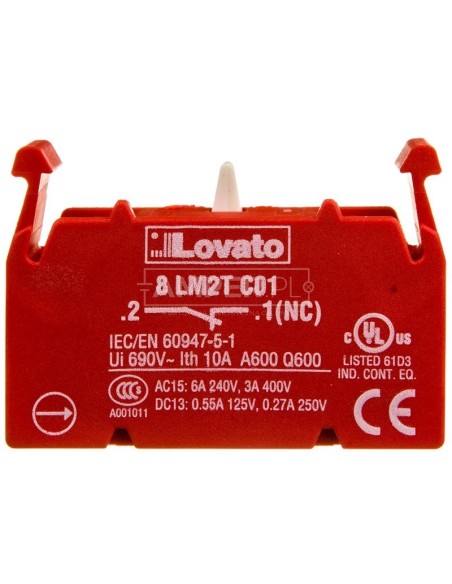 Styk pomocniczy 1R montaż czołowy 8LM2TC01