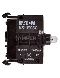 Oprawka z LED niebieska 230V AC M22-LEDC230-B 218060