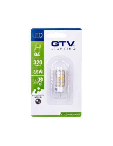 Żarówka LED SMD 2835 neutralnabiała G4 3,5W 12V DC 360st. LD-G4P35W-40