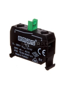 Styk pomocniczy 1Z montaż do ścianki tylnej T0-C3BK