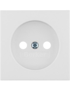 B.x Płytka czołowa do gniazda bez uziemienia, biały, połysk 3961038999 Berker Hager