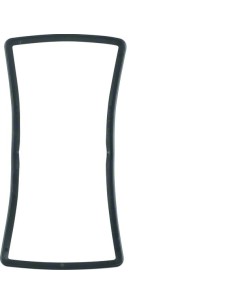 Arsys Pierścień uszczelniający, do montażu ściśle przylegającego do ściany, urządzeń podtynkowych, czarny 105700 Berker Hager