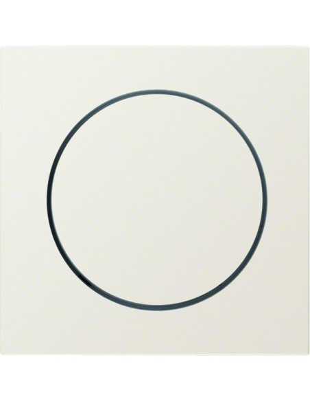 B.Kwadrat Płytka czołowa z pokrętłem regulacyjnym do ściemniacza obrotowego, kremowy, połysk 5311378982 Berker Hager