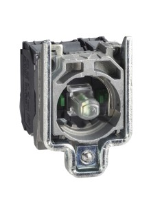 Zestaw świetlny biały z korpusem/kołnierzem mocującym zinteg. LED 230...240V 2NO ZB4BW0M13